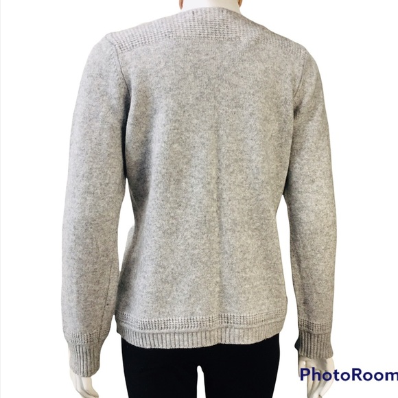 HEKLA & Co. Italian Made Marino Wool Cashmere Sweater Size LG - Picture 4 of 13